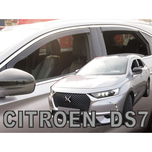 CITROEN DS7 CROSSBACK 5D 2018+ ΣΕΤ ΑΝΕΜΟΘΡΑΥΣΤΕΣ ΑΥΤΟΚΙΝΗΤΟΥ ΑΠΟ ΕΥΚΑΜΠΤΟ ΦΙΜΕ ΠΛΑΣΤΙΚΟ HEKO - 4 ΤΕΜ.