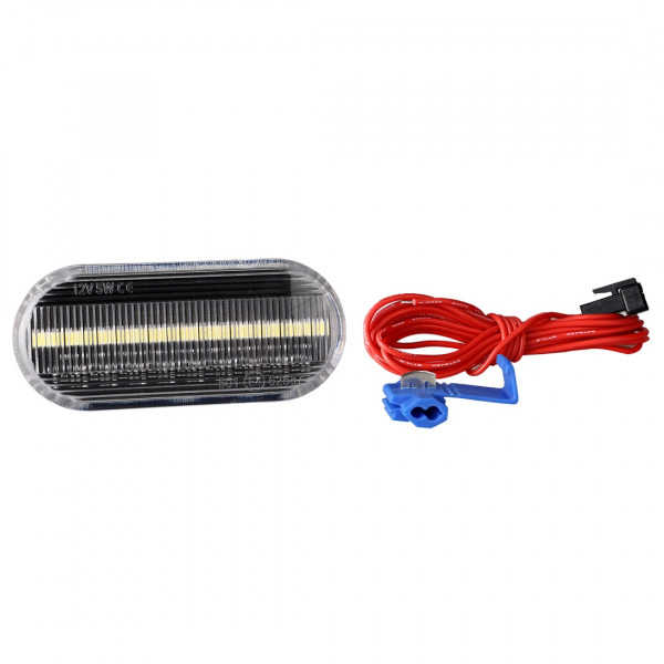 VW GOLF 3/4 - POLO 6N/9N - PASSAT ΦΛΑΣ ΠΛΑΙΝΑ ΔΙΑΦΑΝΑ 18LED (2χ9) SMD2835 ΜΕ ΔΙΠΛΗ ΛΕΙΤΟΥΡΓΙΑ 2TEM