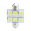 ΛΑΜΠΑΚΙΑ ΠΛΑΦΟΝΙΕΡΑΣ C5W/C10W 12V 1,44W SV8,5 36mm PREMIUM LED 6xSMD5050 ΛΕΥΚΟ BLISTER 2ΤΕΜ. M-TECH