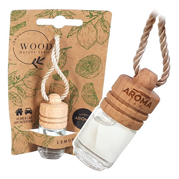 ΑΡΩΜΑΤΙΚΟ (ΚΡΕΜΑΣΤΟ) ΥΓΡΟ AROMA NATURE WOOD MINI – ΛΕΜΟΝΙ AMiO – 1 ΤΕΜ.