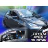 TOYOTA AYGO 3D 2014+   ΖΕΥΓΑΡΙ ΑΝΕΜΟΘΡΑΥΣΤΕΣ ΑΥΤΟΚΙΝΗΤΟΥ ΑΠΟ ΕΥΚΑΜΠΤΟ ΦΙΜΕ ΠΛΑΣΤΙΚΟ HEKO - 2 ΤΕΜ.