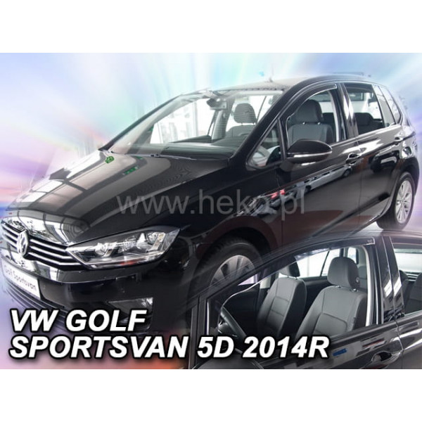 VW GOLF SPORTSVAN 5D 2014-   ΖΕΥΓΑΡΙ ΑΝΕΜΟΘΡΑΥΣΤΕΣ ΑΥΤΟΚΙΝΗΤΟΥ ΑΠΟ ΕΥΚΑΜΠΤΟ ΦΙΜΕ ΠΛΑΣΤΙΚΟ HEKO - 2 ΤΕΜ.