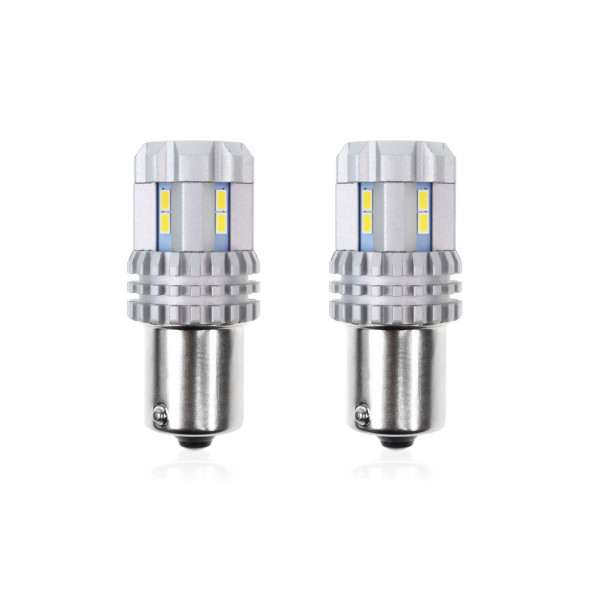 P21W BA15s 12/24V 22LED SMD ULTRABRIGHT CANBUS ΛΕΥΚΟ 2ΤΕΜ.