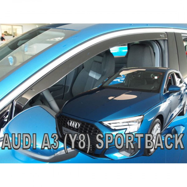 AUDI A3 Y8 LIMOUSINE 4D 2020+ / A3 Y8 SPORTBACK 5D 2020+ ΖΕΥΓΑΡΙ ΑΝΕΜΟΘΡΑΥΣΤΕΣ ΑΠΟ ΕΥΚΑΜΠΤΟ ΦΙΜΕ ΠΛΑΣΤΙΚΟ HEKO - 2 ΤΕΜ.