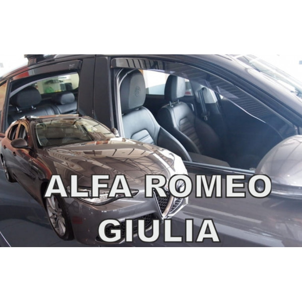 ALFA ROMEO  GIULIA 4D 2016+ ? ΣΕΤ ΑΝΕΜΟΘΡΑΥΣΤΕΣ ΑΥΤΟΚΙΝΗΤΟΥ ΑΠΟ ΕΥΚΑΜΠΤΟ ΦΙΜΕ ΠΛΑΣΤΙΚΟ HEKO - 4 ΤΕΜ.