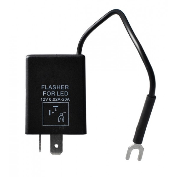 LED FLASHER (ΦΛΑΣΙΕΡΑ) 8 ΕΠΑΦΩΝ (L+-) 30x30x30mm  M-TECH - 1ΤΕΜ.