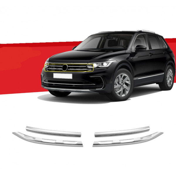 VW TIGUAN 2020+ ΔΙΑΚΟΣΜΗΤΙΚΑ ΧΡΩΜΙΑ ΚΕΝΤΡΙΚΗΣ ΜΑΣΚΑΣ ΜΠΡΟΣΤΑ ΜΑΡΚΕ S-DIZAYN -4 TEM.