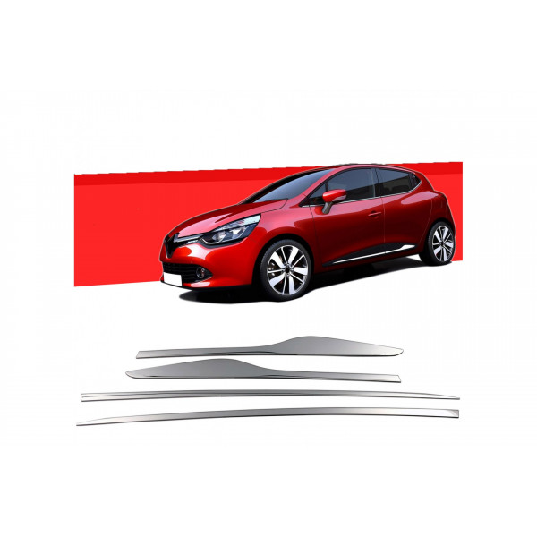 RENAULT CLIO 5D 2012+ ΔΙΑΚΟΣΜΗΤΙΚΗ ΦΑΣΑ ΠΟΡΤΑΣ  ΧΡΩΜΙΟ ΜΕΤΑΛΛΙΚH S-DIZAYN -4 TEM.