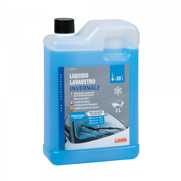 ΥΓΡΟ ΥΑΛΟΚΑΘΑΡΙΣΤΗΡΩΝ SCREEN-WASH INVERNALE -20°C 2000ml LAMPA - 1 ΤΕΜ