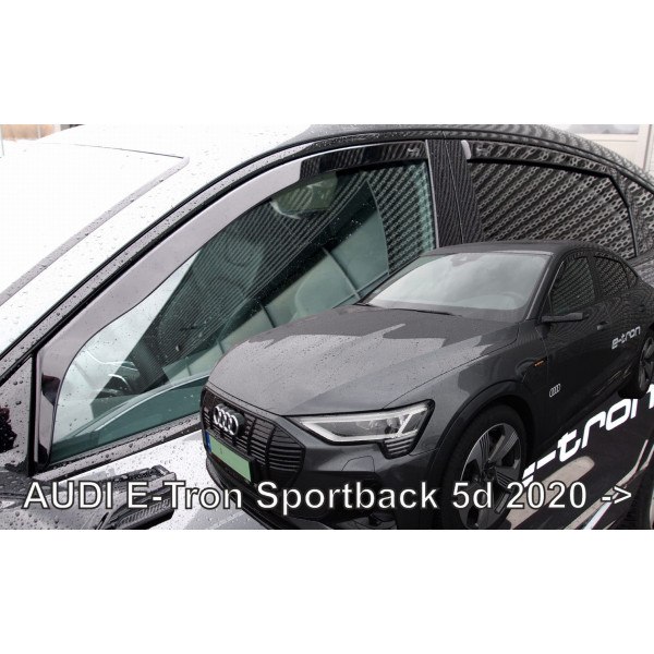 AUDI E-TRON SPORTBACK 5D 2020+  ΣΕΤ ΑΝΕΜΟΘΡΑΥΣΤΕΣ ΑΥΤΟΚΙΝΗΤΟΥ ΑΠΟ ΕΥΚΑΜΠΤΟ ΦΙΜΕ ΠΛΑΣΤΙΚΟ HEKO - 4 ΤΕΜ.