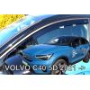 VOLVO C40 5D 2021+ ΣΕΤ ΑΝΕΜΟΘΡΑΥΣΤΕΣ ΑΥΤΟΚΙΝΗΤΟΥ ΑΠΟ ΕΥΚΑΜΠΤΟ ΦΙΜΕ ΠΛΑΣΤΙΚΟ HEKO - 4 ΤΕΜ.