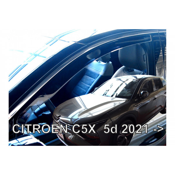 CITROEN C5 X 5D 2021+  ΖΕΥΓΑΡΙ ΑΝΕΜΟΘΡΑΥΣΤΕΣ ΑΠΟ ΕΥΚΑΜΠΤΟ ΦΙΜΕ ΠΛΑΣΤΙΚΟ HEKO - 2 ΤΕΜ.