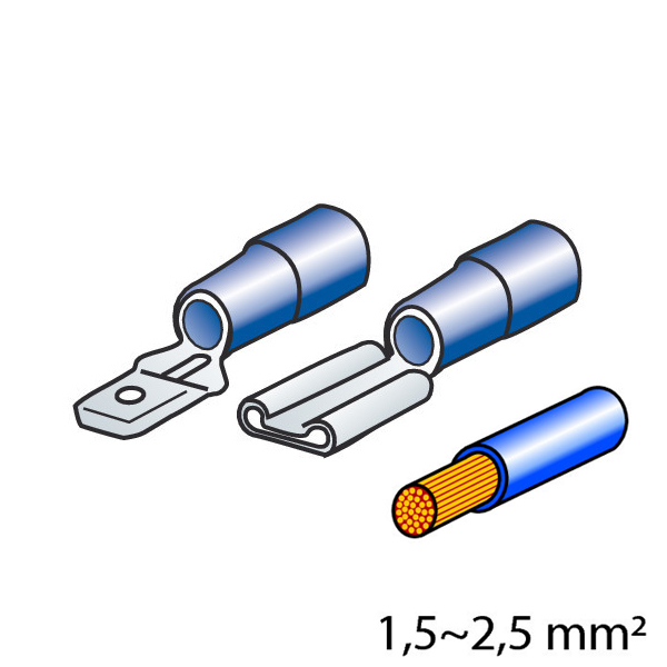 ΦΙΣΑΚΙΑ 6.3 x 0.8mm (40τμχ.)