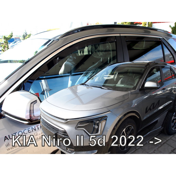 KIA NIRO 5D 2022+  ΣΕΤ ΑΝΕΜΟΘΡΑΥΣΤΕΣ ΑΥΤΟΚΙΝΗΤΟΥ ΑΠΟ ΕΥΚΑΜΠΤΟ ΦΙΜΕ ΠΛΑΣΤΙΚΟ HEKO - 4 ΤΕΜ.