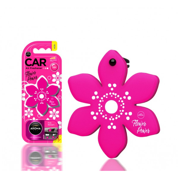 ΑΡΩΜΑΤΙΚΟ ΑΕΡΑΓΩΓΟΥ AROMA CAR FLOWER POWER PINK BLOSSOM AMIO -1 ΤΕΜ.