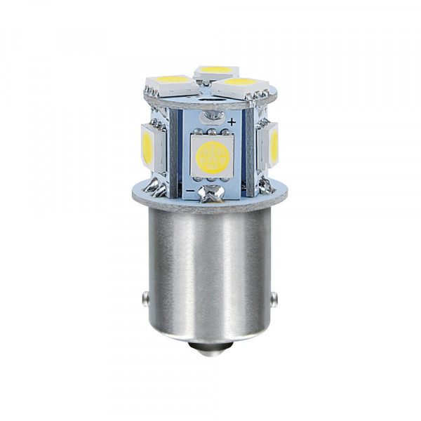 P21W BA15s 24/28V 8SMDx1CHIP LED 120lm ΛΕΥΚΟ ΚΟΥΤΙ LAMPA - 20 ΤΕΜ.