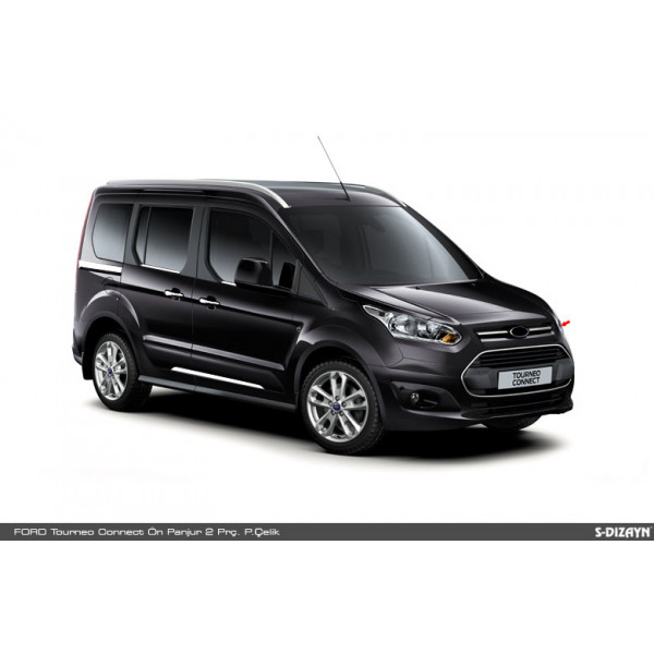 FORD TRANSIT CONNECT PANELVAN/LAV 2015+ ΔΙΑΚΟΣΜΗΤΙΚΕΣ ΓΡΙΛΙΕΣ ΜΑΣΚΑΣ ΕΜΠΡΟΣ ΧΡΩΜΙΟΥ 2ΤΕΜ