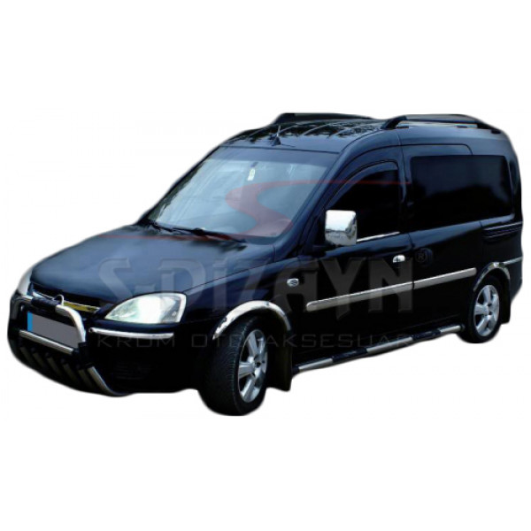 OPEL COMBO C MINI VAN 2001-2011 ΔΙΑΚΟΣΜΗΤΙΚΗ ΦΑΣΑ ΠΟΡΤΑΣ ΧΡΩΜΙΟ 4ΤΕΜ.