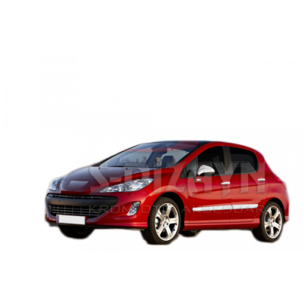 PEUGEOT 308 HB 5D/SW 2007-2013 ΔΙΑΚΟΣΜΗΤΙΚΗ ΦΑΣΑ ΠΟΡΤΑΣ ΧΡΩΜΙΟ 4ΤΕΜ.