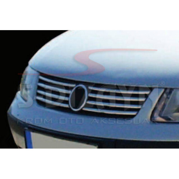 VW PASSAT 3B SD/SW 1998-2005 ΔΙΑΚΟΣΜΗΤΙΚΕΣ ΓΡΙΛΙΕΣ ΜΑΣΚΑΣ ΕΜΠΡΟΣ ΧΡΩΜΙΟΥ 8ΤΕΜ