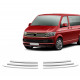 VW T6 TRANSPORTER VAN 2015+ ΔΙΑΚΟΣΜΗΤΙΚΕΣ ΓΡΙΛΙΕΣ ΜΑΣΚΑΣ ΕΜΠΡΟΣ ΧΡΩΜΙΟΥ 8ΤΕΜ.