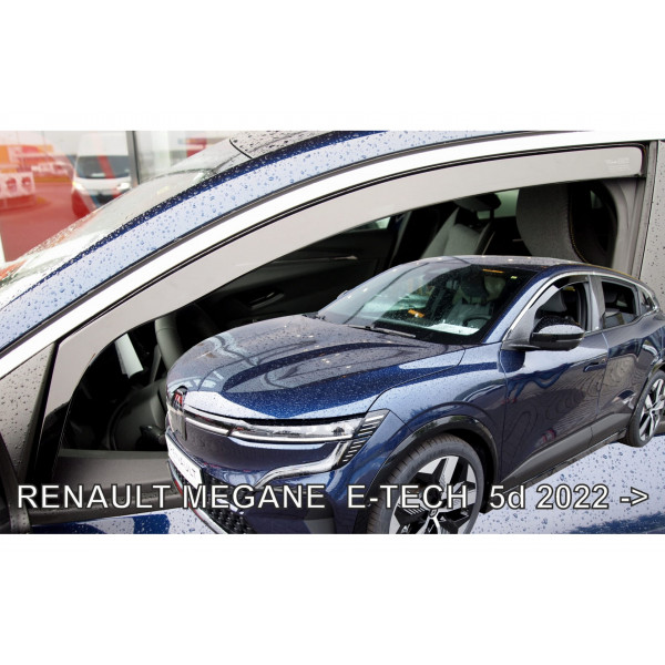 RENAULT MEGANE E-TECH 5D 2022+ ΣΕΤ ΑΝΕΜΟΘΡΑΥΣΤΕΣ ΑΥΤΟΚΙΝΗΤΟΥ ΑΠΟ ΕΥΚΑΜΠΤΟ ΦΙΜΕ ΠΛΑΣΤΙΚΟ HEKO - 4 ΤΕΜ.