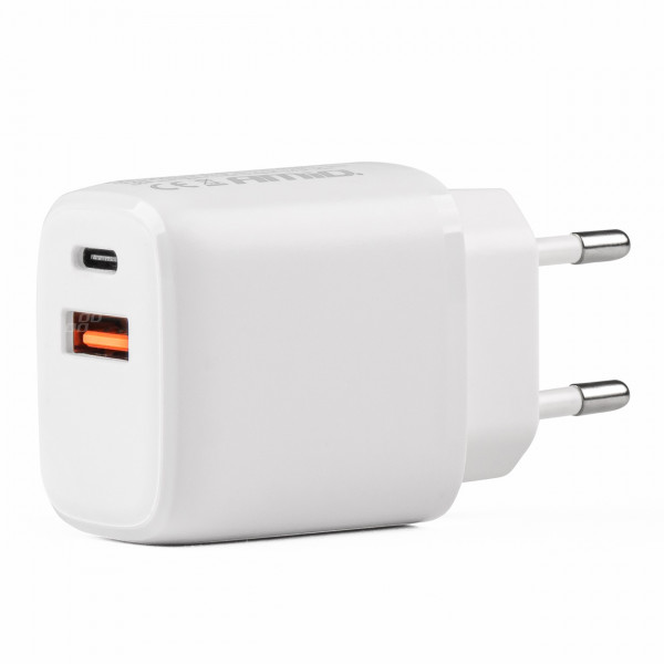 ΦΟΡΤΙΣΤΗΣ ΠΡΙΖΑΣ ΚΙΝΗΤΟΥ USB + USB TYPE C 220V 20W 5V/3A, 9V/2A, 12V/1,5A PRO-09 AMIO - 1 ΤΕΜ.