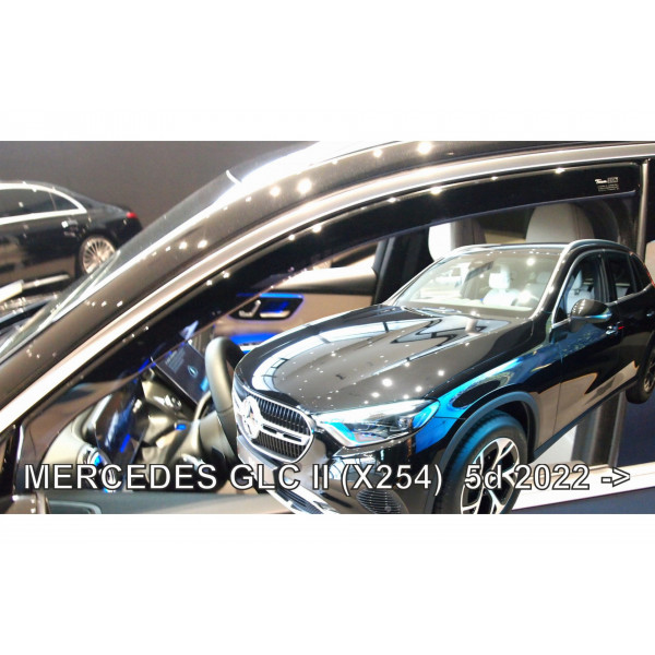 MERCEDES GLC X254 5D 2022+ - ΖΕΥΓΑΡΙ ΑΝΕΜΟΘΡΑΥΣΤΕΣ ΑΝΕΜΟΘΡΑΥΣΤΕΣ ΑΥΤΟΚΙΝΗΤΟΥ ΑΠΟ ΕΥΚΑΜΠΤΟ ΦΙΜΕ ΠΛΑΣΤΙΚΟ HEKO - 2 ΤΕΜ.