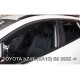 TOYOTA BZ4X (EA10) 5D 2022+ - ΑΝΕΜΟΘΡΑΥΣΤΕΣ ΣΕΤ ΑΥΤΟΚΙΝΗΤΟΥ ΑΠΟ ΕΥΚΑΜΠΤΟ ΦΙΜΕ ΠΛΑΣΤΙΚΟ HEKO - 4 ΤΕΜ.