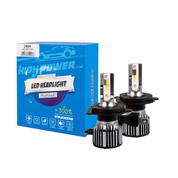 H4  9>32V 6.500K 5.000lm 50W CSP1860 LED LSG SERIES +300% KIT M-TECH - 2 ΤΕΜ.