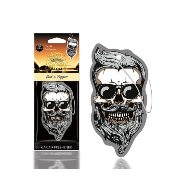 ΑΡΩΜΑΤΙΚΟ ΚΡΕΜΑΣΤΟ AROMA CAR MUERTOS OUD & PEPPER SKULL ΑMiO - 1 TEM.