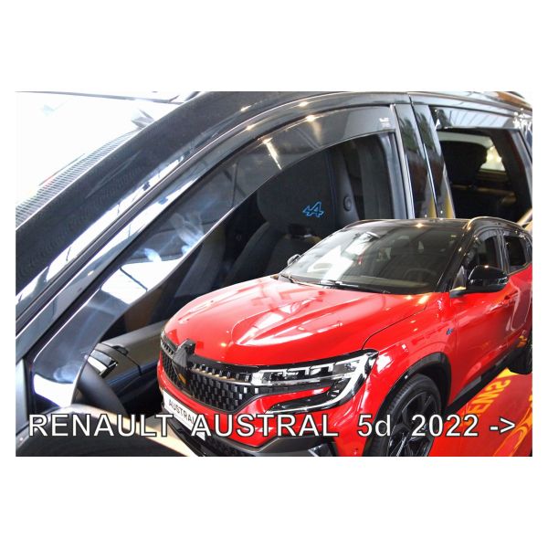 RENAULT AUSTRAL 5D 2022+ ΣΕΤ ΑΝΕΜΟΘΡΑΥΣΤΕΣ ΑΥΤΟΚΙΝΗΤΟΥ ΑΠΟ ΕΥΚΑΜΠΤΟ ΦΙΜΕ ΠΛΑΣΤΙΚΟ HEKO - 4 ΤΕΜ.