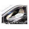 LEXUS RX V 5D 2022+ ​ΖΕΥΓΑΡΙ ΑΝΕΜΟΘΡΑΥΣΤΕΣ ΑΠΟ ΕΥΚΑΜΠΤΟ ΦΙΜΕ ΠΛΑΣΤΙΚΟ HEKO - 2 ΤΕΜ.