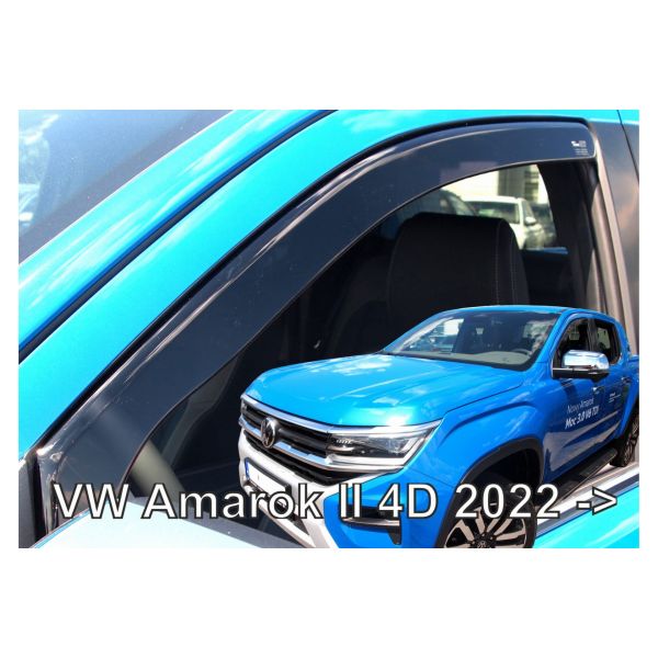 VW AMAROK 4D 2022+ ΖΕΥΓΑΡΙ ΑΝΕΜΟΘΡΑΥΣΤΕΣ ΑΠΟ ΕΥΚΑΜΠΤΟ ΦΙΜΕ ΠΛΑΣΤΙΚΟ HEKO - 2 ΤΕΜ.