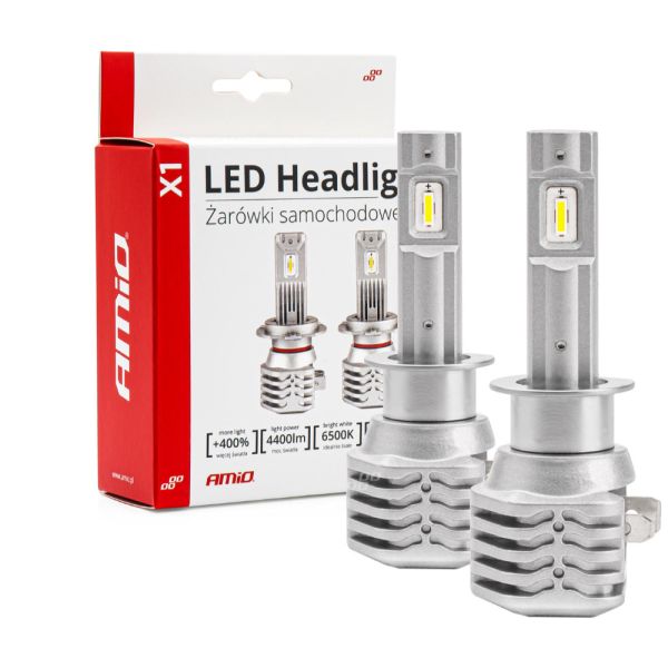 ΛΑΜΠΕΣ LED X1 SERIES H1 10-16V 40W 6.500K 4400lm +400% ΑMiO - 2 TEM.