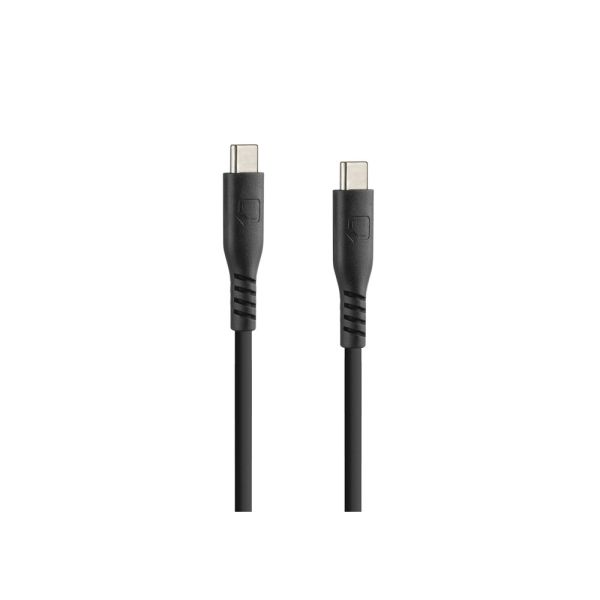 ΚΑΛΩΔΙΟ ΦΟΡΤΙΣΗΣ USB TYPE C &gt; TYPE C 3000mA/60W (PD POWER DELIVERY) ΣΙΛΙΚΟΝΗΣ ΜΑΥΡΟ 150cm OPTILINE​​ LAMPA - 1 TEM.