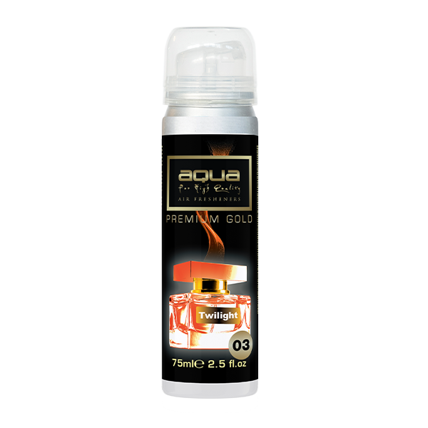 ΑΡΩΜΑΤΙΚΟ ΑΥΤΟΚΙΝΗΤΟΥ ΣΕ ΣΠΡΕΙ (SPRAY)  ΜΕ ΑΡΩΜΑ TWILIGHT PREMIUM GOLD SERIES 75ml AQUA - 1 TEM.