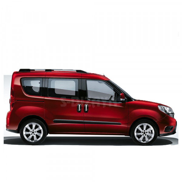 FIAT DOBLO II 2010+ ΧΕΡΟΥΛΙΑ ΠΟΡΤΑΣ ΧΡΩΜΙΟΥ ΜΕΤΑΛΛΙΚΑ S-Dizayn - 4 Τεμ.