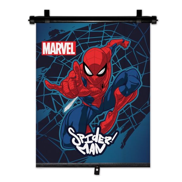 ΚΟΥΡΤΙΝΑΚΙ ΗΛΙΟΠΡΟΣΤΑΣΙΑΣ ΣΕ ΡΟΛΟ SPIDERMAN 36x45cm ΓΙΑ ΠΛΑΙΝΟ ΤΖΑΜΙ/ΠΙΣΩ ΠΑΡΜΠΡΙΖ AMIO - 1 Τεμ.