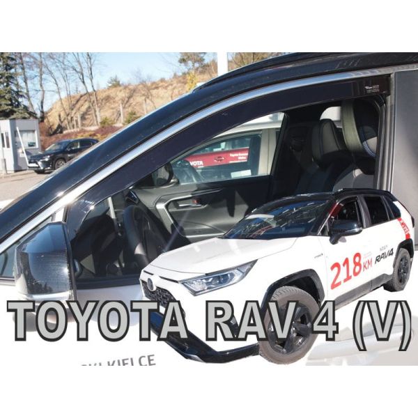 ΑΝΕΜΟΘΡΑΥΣΤΕΣ ΓΙΑ TOYOTA RAV 4 V 5D 2019+ ΖΕΥΓΑΡΙ ΑΠΟ ΕΥΚΑΜΠΤΟ ΦΙΜΕ ΠΛΑΣΤΙΚΟ HEKO - 2 ΤΕΜ.