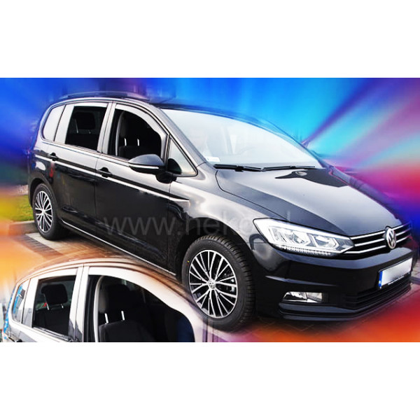 VW TOURAN 5D 2015+ ΣΕΤ ΑΝΕΜΟΘΡΑΥΣΤΕΣ ΑΥΤΟΚΙΝΗΤΟΥ ΑΠΟ ΕΥΚΑΜΠΤΟ ΦΙΜΕ ΠΛΑΣΤΙΚΟ HEKO - 4 ΤΕΜ