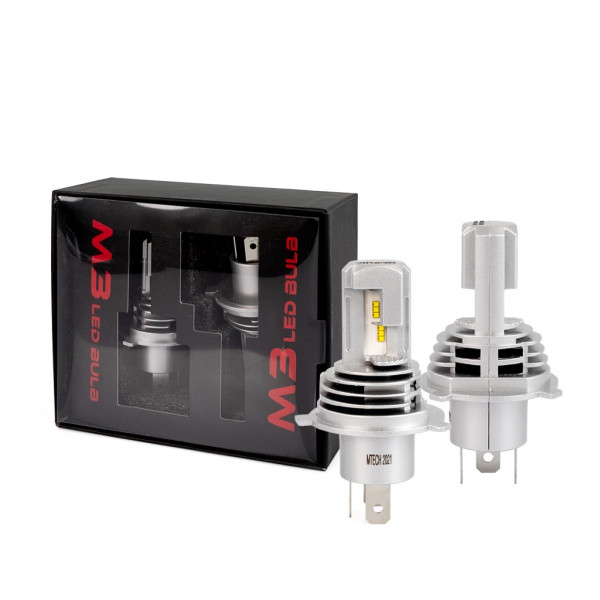 H4 9>32V 6.500K 5.000lm 50W CSP1860 M3 LED LSAS SERIES KIT ΜΕ ΑΝΕΜΙΣΤΗΡΑΚΙ KIT M-TECH - 2 ΤΕΜ.