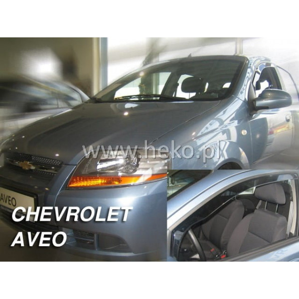 CHEVROLET AVEO CLASSIC 5D 2004+ / KALOS 5D 2004-2008 HTB ΖΕΥΓΑΡΙ ΑΝΕΜΟΘΡΑΥΣΤΕΣ ΑΠΟ ΕΥΚΑΜΠΤΟ ΦΙΜΕ ΠΛΑΣΤΙΚΟ HEKO - 2 ΤΕΜ.