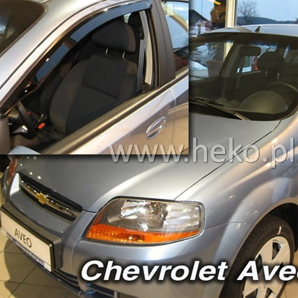 CHEVROLET AVEO CLASSIC 4D SEDAN 2004-2006 / 5D HTB 2004-2010 ΖΕΥΓΑΡΙ ΕΞΩΤΕΡΙΚΟΙ ΑΝΕΜΟΘΡΑΥΣΤΕΣ ΑΠΟ ΕΥΚΑΜΠΤΟ ΦΙΜΕ ΠΛΑΣΤΙΚΟ HEKO - 2 ΤΕΜ.