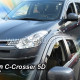 CITROEN C-CROSSER  5D 2007+ / PEUGEOT 4007 5D 2008+ ΖΕΥΓΑΡΙ ΑΝΕΜΟΘΡΑΥΣΤΕΣ ΑΠΟ ΕΥΚΑΜΠΤΟ ΦΙΜΕ ΠΛΑΣΤΙΚΟ HEKO - 2 ΤΕΜ.