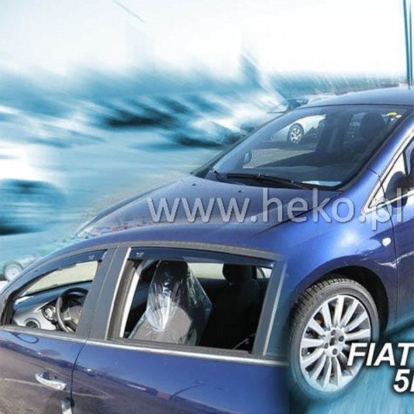 FIAT BRAVO 5D 2009+ ΖΕΥΓΑΡΙ ΑΝΕΜΟΘΡΑΥΣΤΕΣ ΑΠΟ ΕΥΚΑΜΠΤΟ ΦΙΜΕ ΠΛΑΣΤΙΚΟ HEKO - 2 ΤΕΜ.