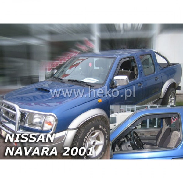 NISSAN NAVARA PICK UP D22 2002-2013 / NP300 (ΜΕ ΕΣΟΧΗ ΚΑΘΡΕΠΤΗ) ΖΕΥΓΑΡΙ ΑΝΕΜΟΘΡΑΥΣΤΕΣ ΑΠΟ ΕΥΚΑΜΠΤΟ ΦΙΜΕ ΠΛΑΣΤΙΚΟ HEKO - 2 ΤΕΜ.