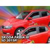 SKODA FABIA III 5D 2014+  HTB ΜΑΚΡΥ ΣΕΤ ΑΝΕΜΟΘΡΑΥΣΤΕΣ ΑΥΤΟΚΙΝΗΤΟΥ ΑΠΟ ΕΥΚΑΜΠΤΟ ΦΙΜΕ ΠΛΑΣΤΙΚΟ HEKO - 4 ΤΕΜ.