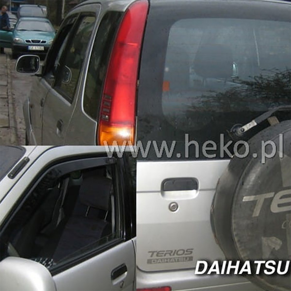 DAIHATSU TERIOS 5D 1998-2005 ΖΕΥΓΑΡΙ ΑΝΕΜΟΘΡΑΥΣΤΕΣ ΑΠΟ ΕΥΚΑΜΠΤΟ ΦΙΜΕ ΠΛΑΣΤΙΚΟ HEKO - 2 ΤΕΜ.