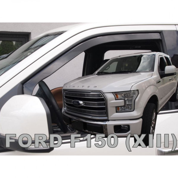 FORD F150 4D 2014+ ΖΕΥΓΑΡΙ ΑΝΕΜΟΘΡΑΥΣΤΕΣ ΑΠΟ ΕΥΚΑΜΠΤΟ ΦΙΜΕ ΠΛΑΣΤΙΚΟ HEKO - 2 ΤΕΜ.